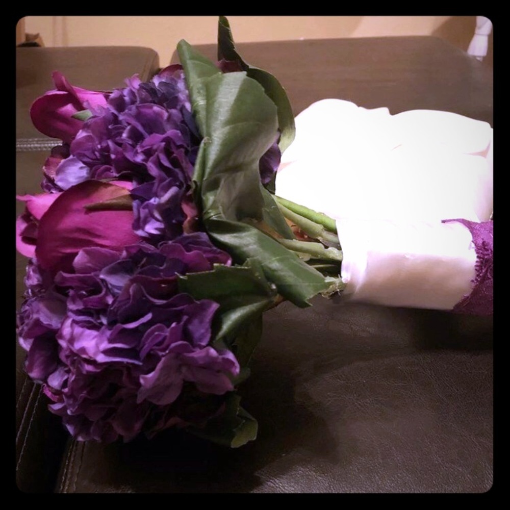Purple Bridal Bouquet